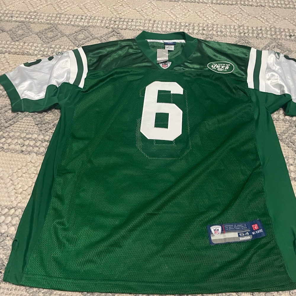 Reebok Green and White Men's Jersey